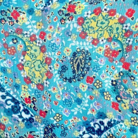 Mossimo Blue Paisley Sleeveless Mini Dress Women’s Size Medium (M) - Picture 8 of 8